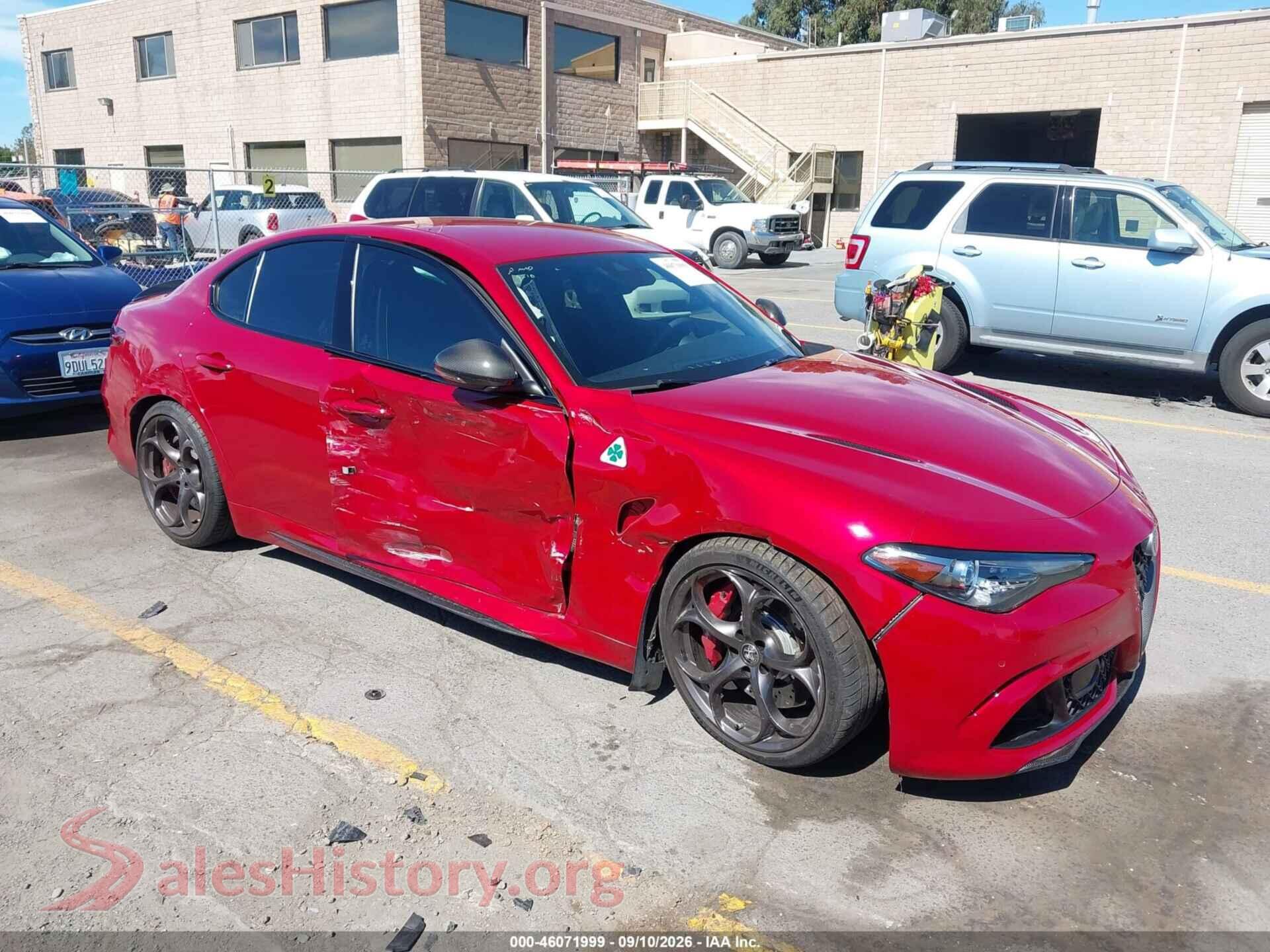2019 ALFA ROMEO GIULIA — VIN ZARFAMEV0K7602917