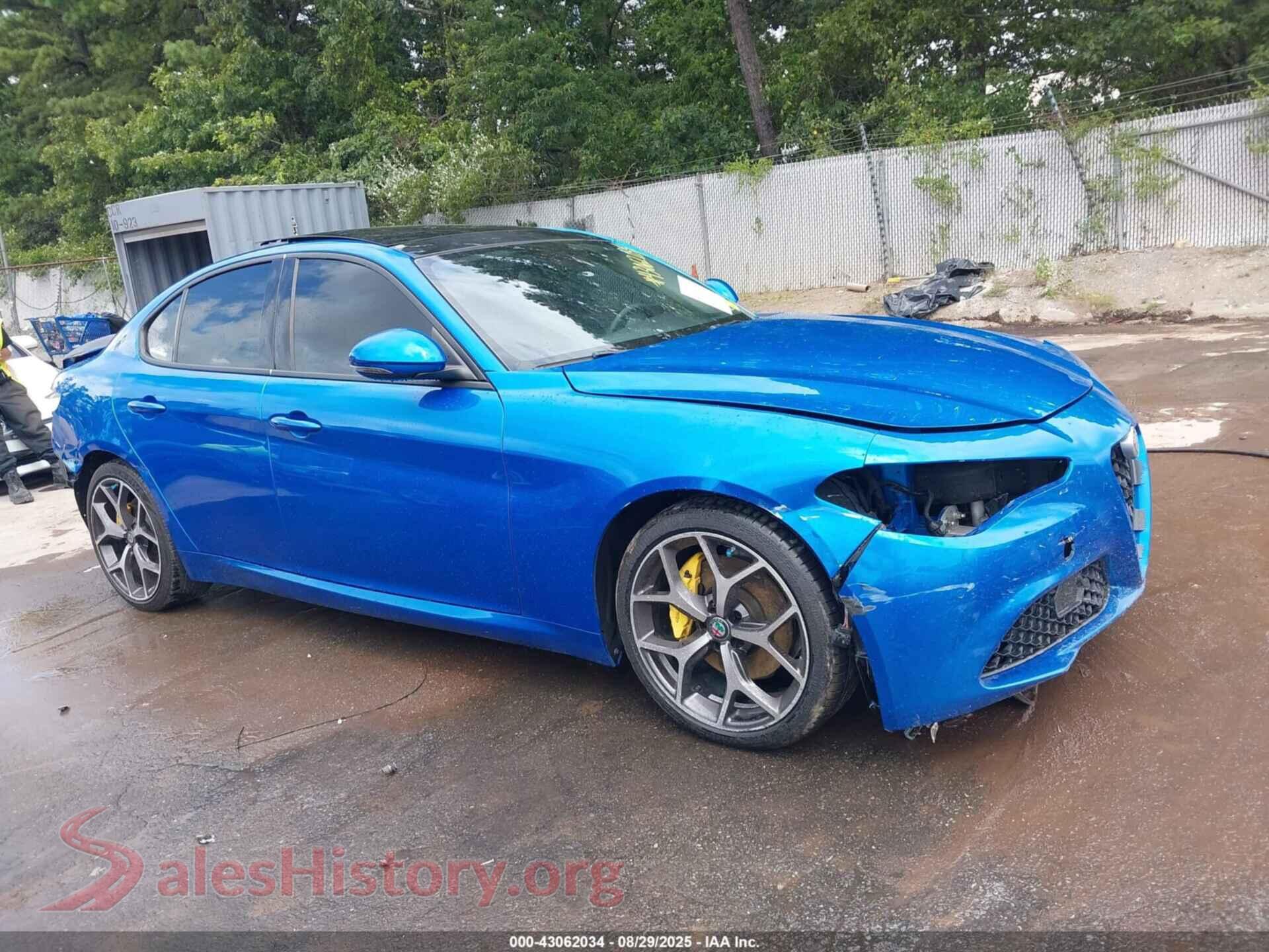 2019 ALFA ROMEO GIULIA — VIN ZARFANAN1K7598582