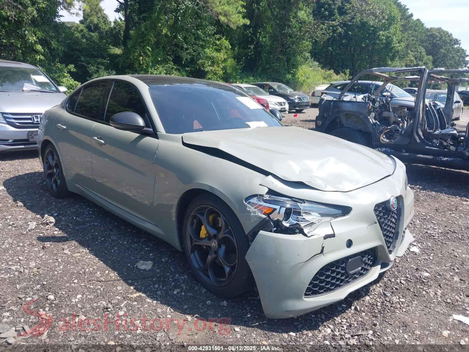 2019 ALFA ROMEO GIULIA — VIN ZARFANAN3K7601840