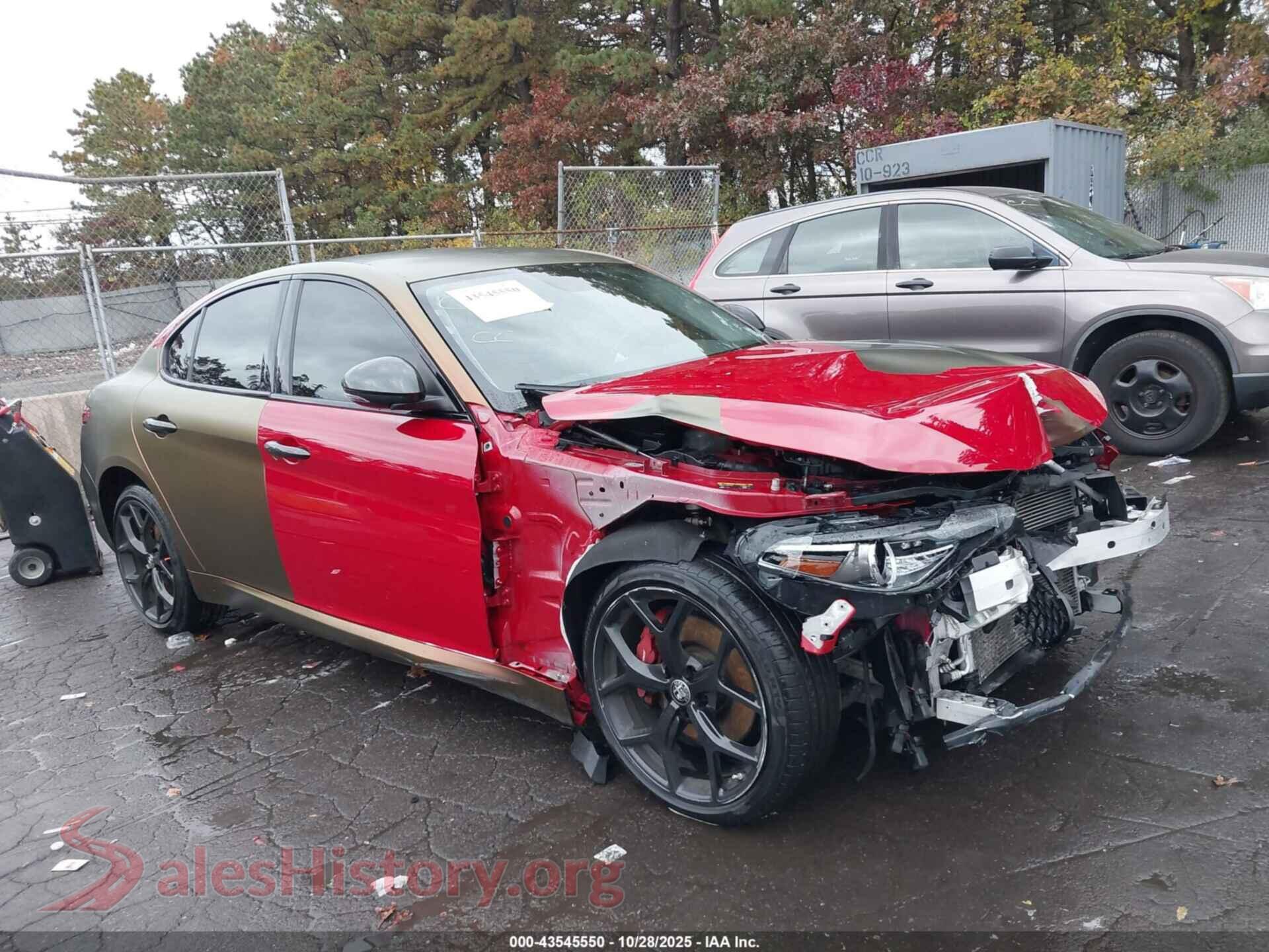 2019 ALFA ROMEO GIULIA — VIN ZARFANAN4K7614029