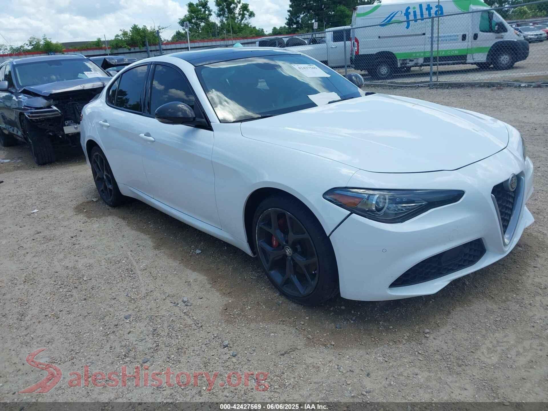 2019 ALFA ROMEO GIULIA — VIN ZARFANAN5K7614816