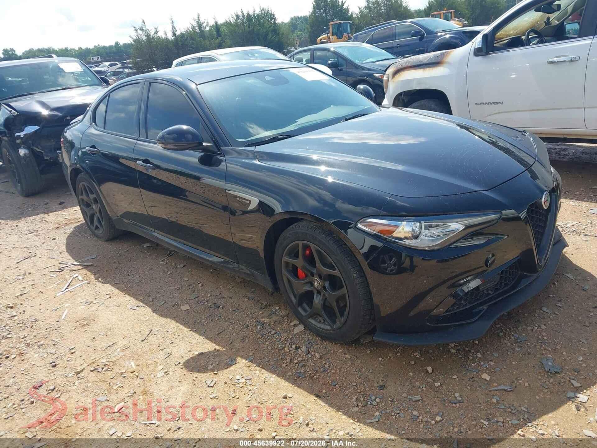 2021 ALFA ROMEO GIULIA — VIN ZARFANAN8M7642662