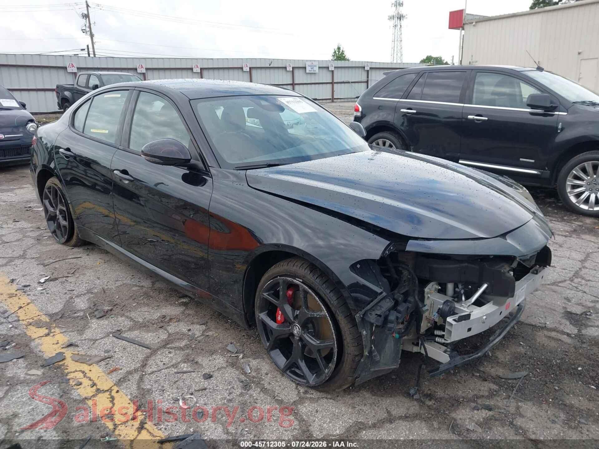 2021 ALFA ROMEO GIULIA — VIN ZARFANBN1M7648494