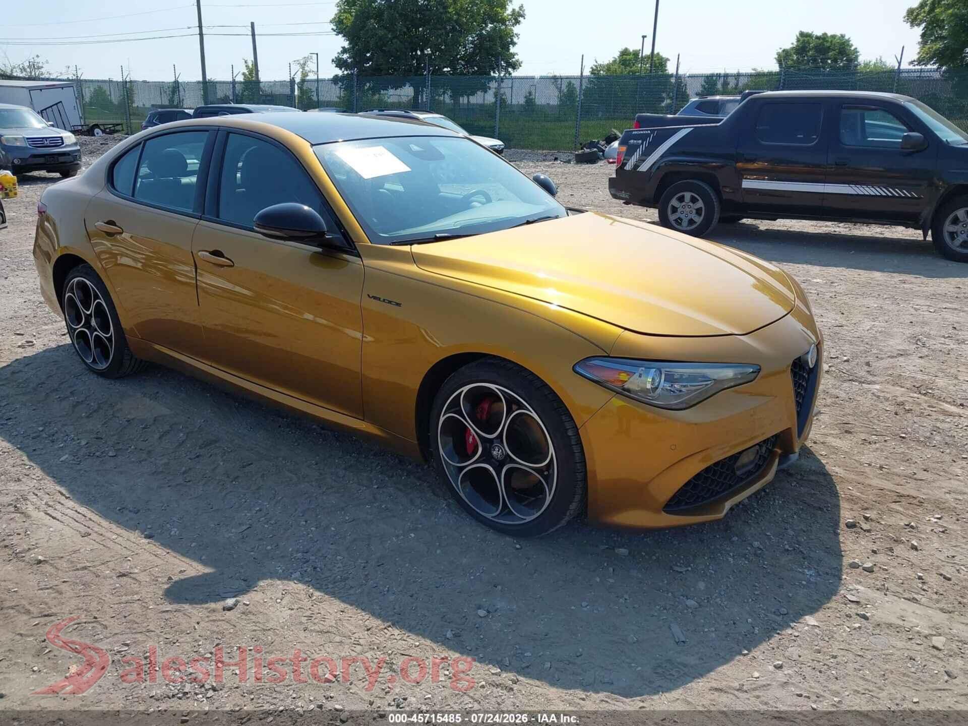 2022 ALFA ROMEO GIULIA — VIN ZARFANBN1N7660713
