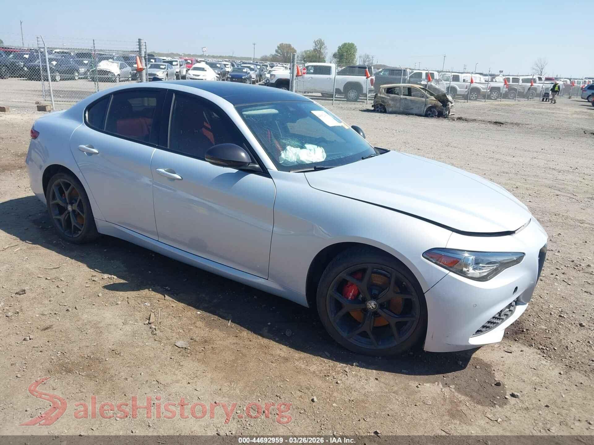 2020 ALFA ROMEO GIULIA — VIN ZARFANBN3L7638726