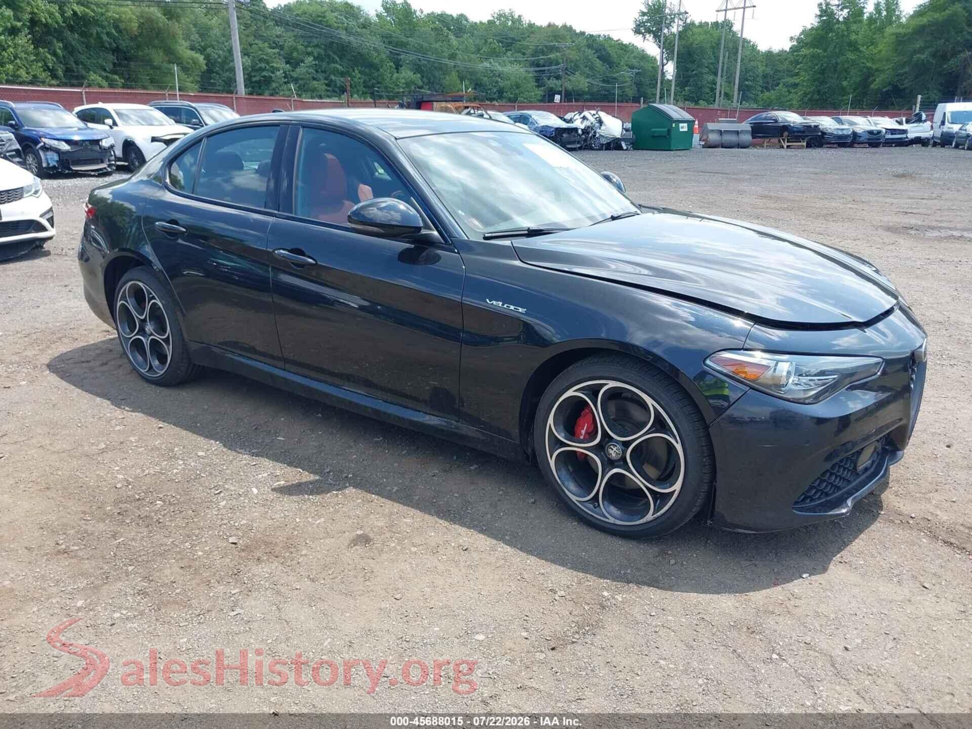 2023 ALFA ROMEO GIULIA — VIN ZARFANBN5P7674360