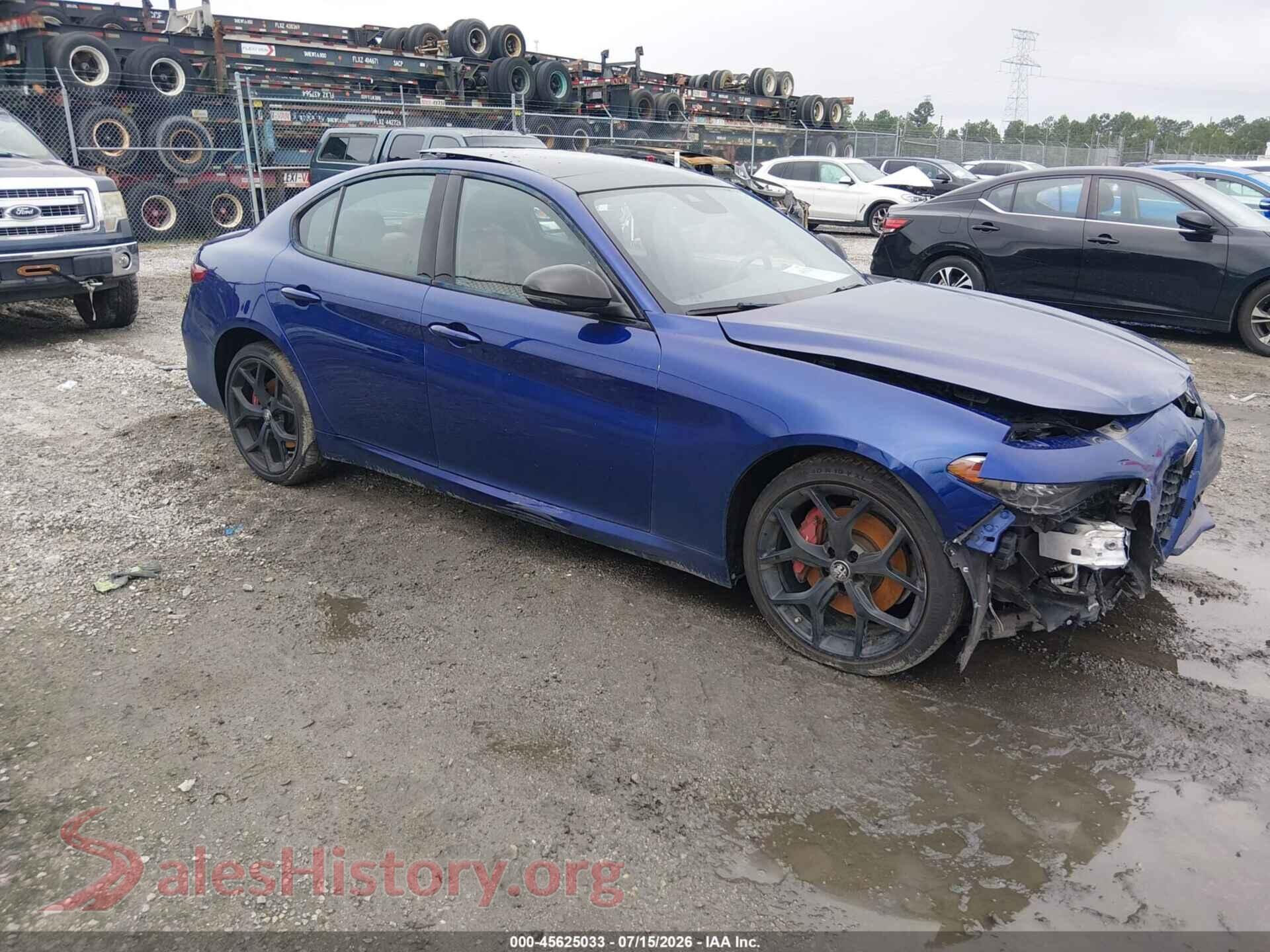 2020 ALFA ROMEO GIULIA — VIN ZARFANBN7L7635828