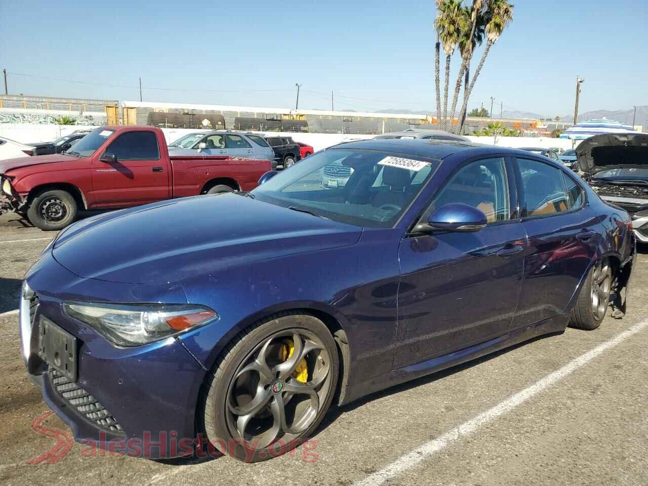 2019 ALFA ROMEO GIULIA — VIN ZARFANBN8K7612203