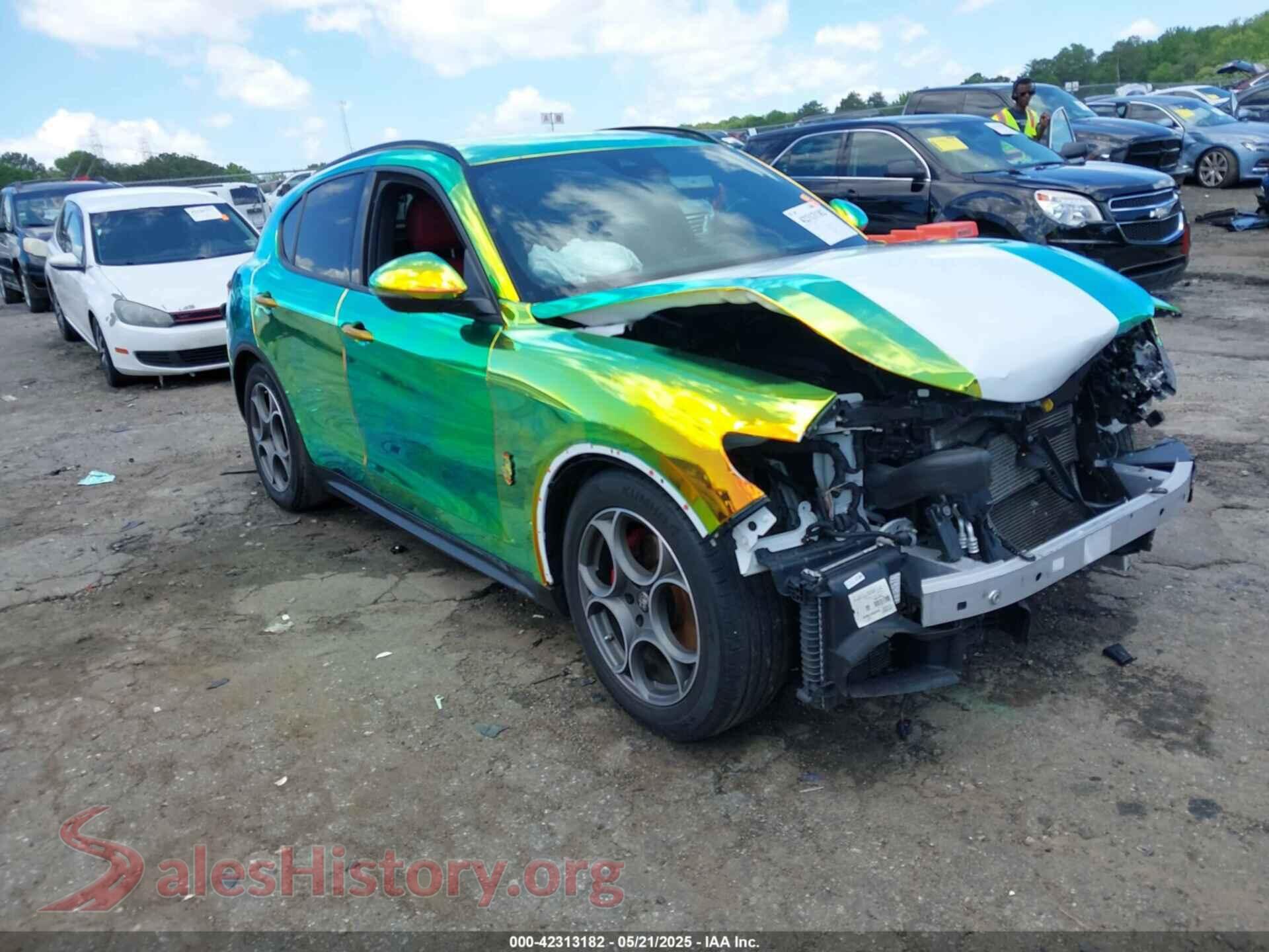 2022 ALFA ROMEO STELVIO — VIN ZASPAKANXN7D41462