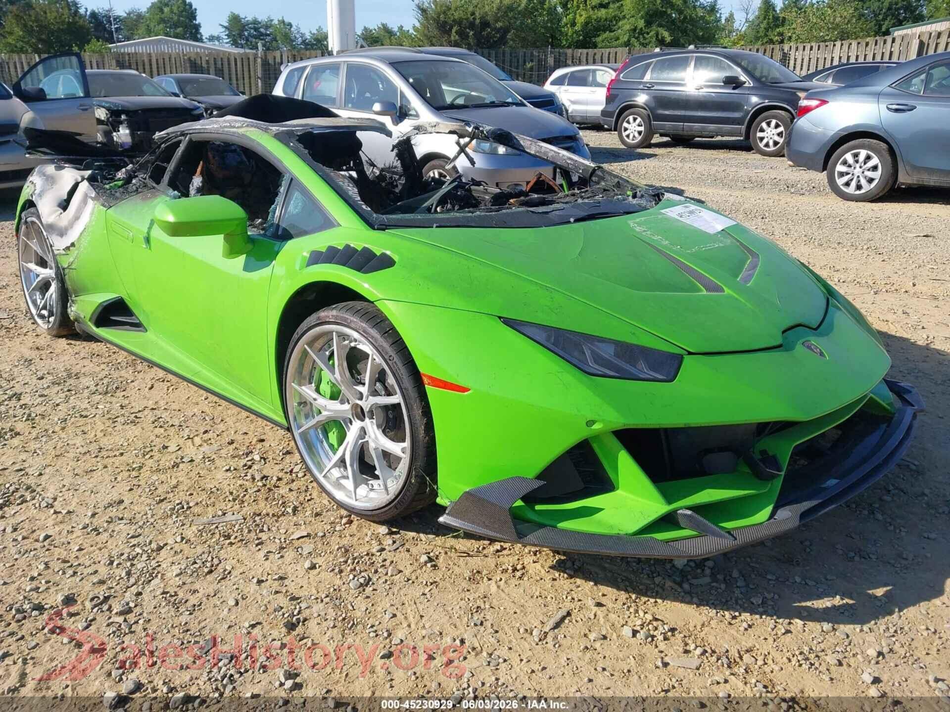 2020 LAMBORGHINI HURACAN EVO — VIN ZHWUF4ZF0LLA13648