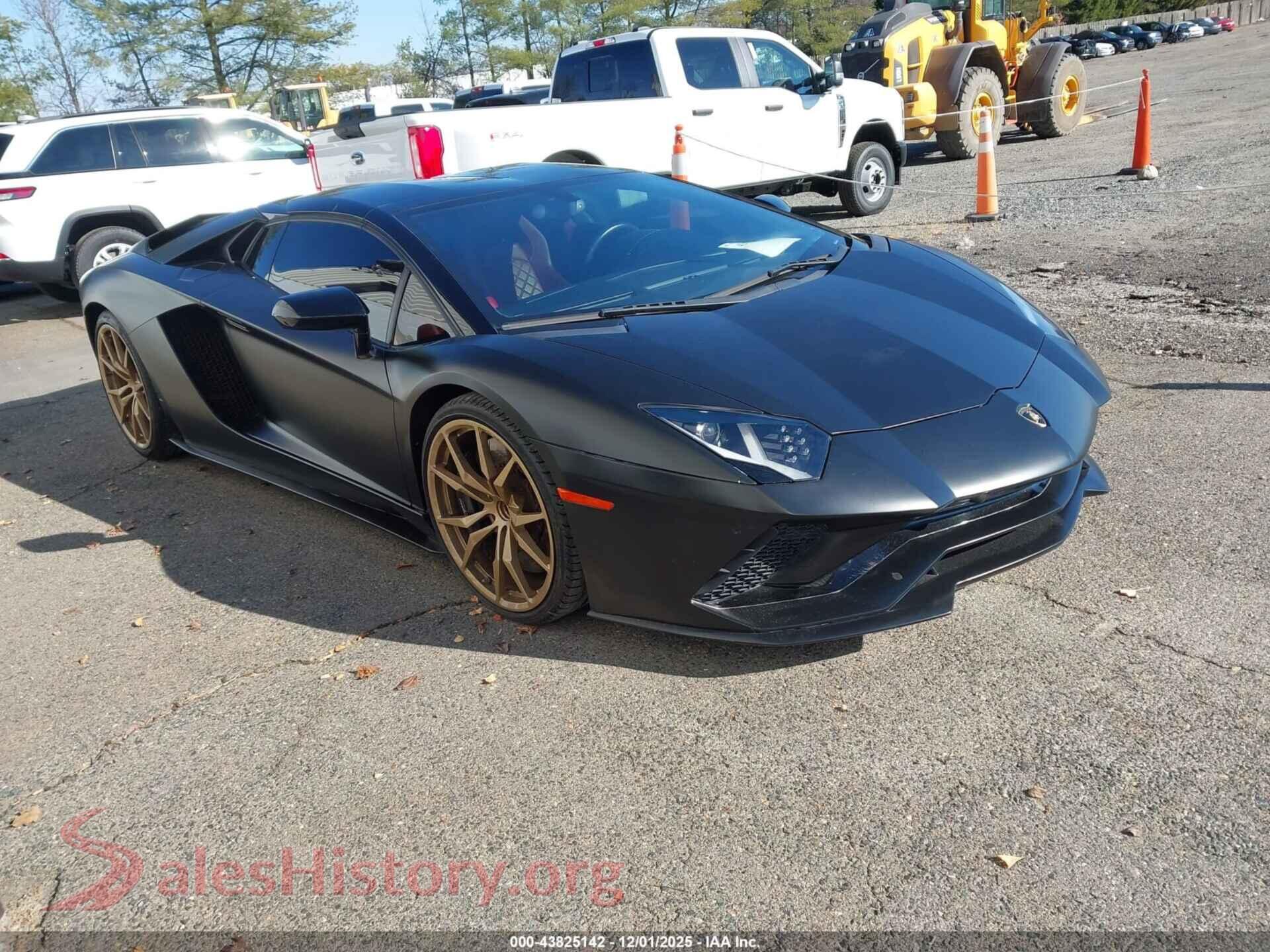 2018 LAMBORGHINI AVENTADOR S — VIN ZHWUV4ZD0JLA07069