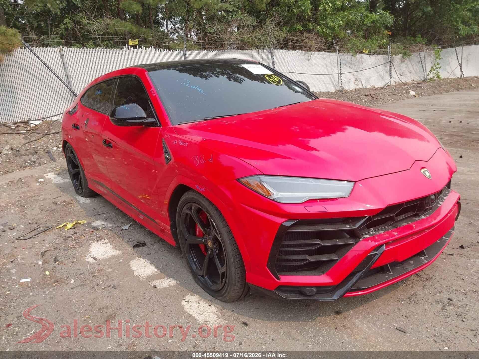 2019 LAMBORGHINI URUS — VIN ZPBUA1ZL6KLA01746